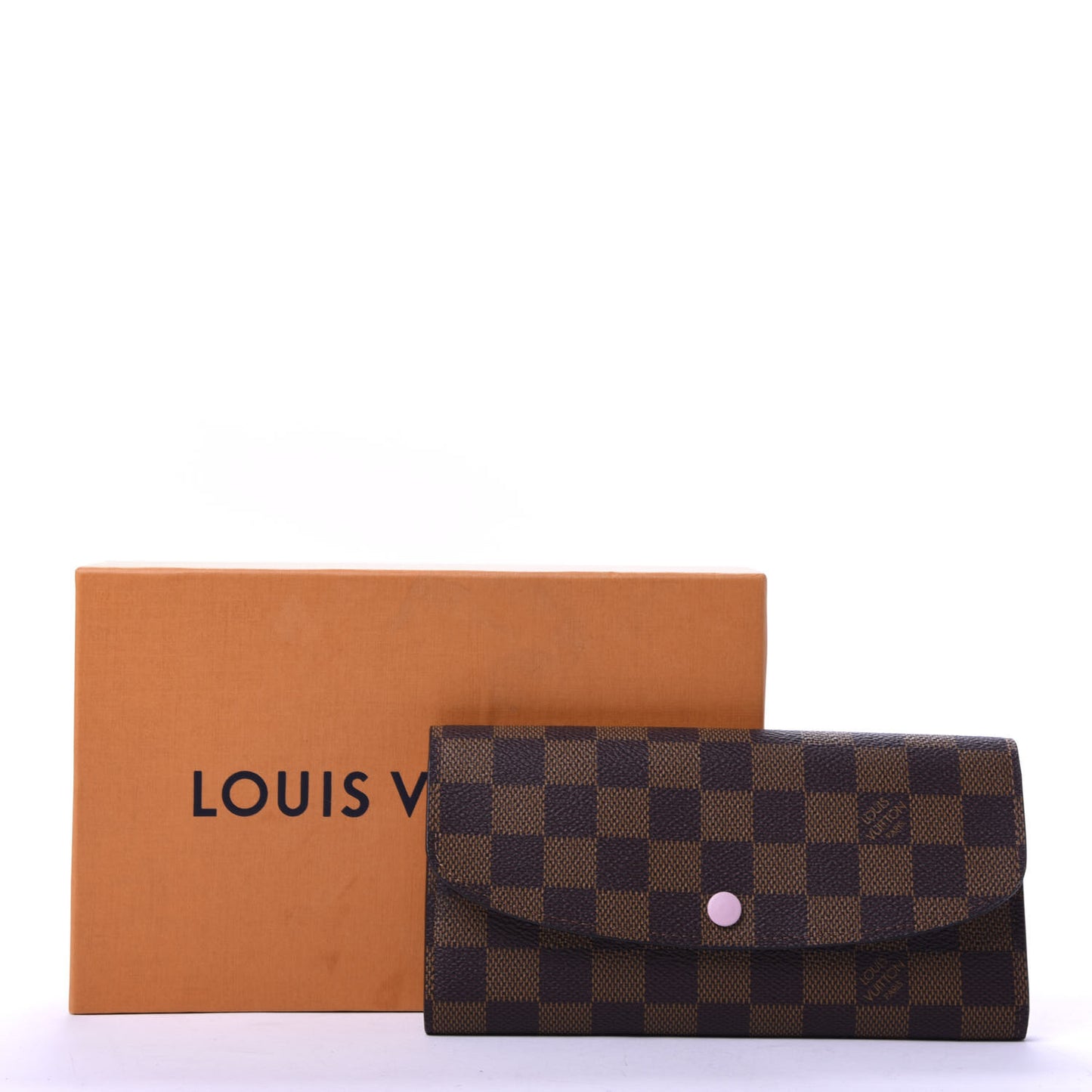 Damier Ebene Emilie Wallet Rose Ballerine