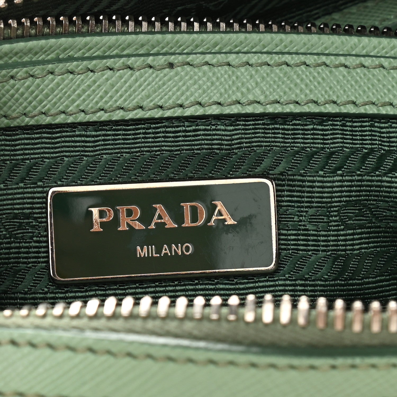 Prada Saffiano Lux Top Handle Crossbody Bag Acquamarina 6 of 9