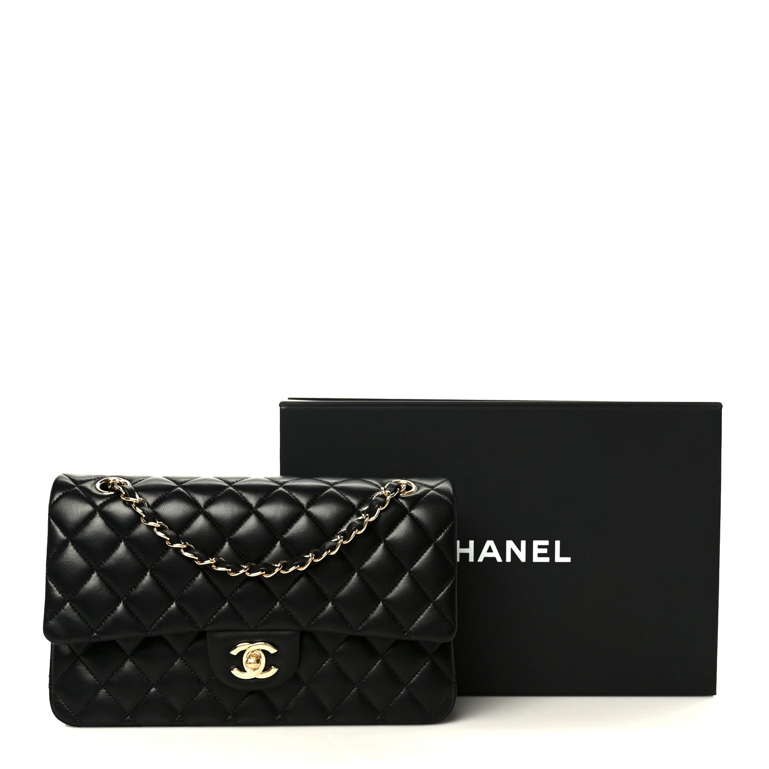 Chanel Lambskin Quilted Small Double Flap Black 23 of 23