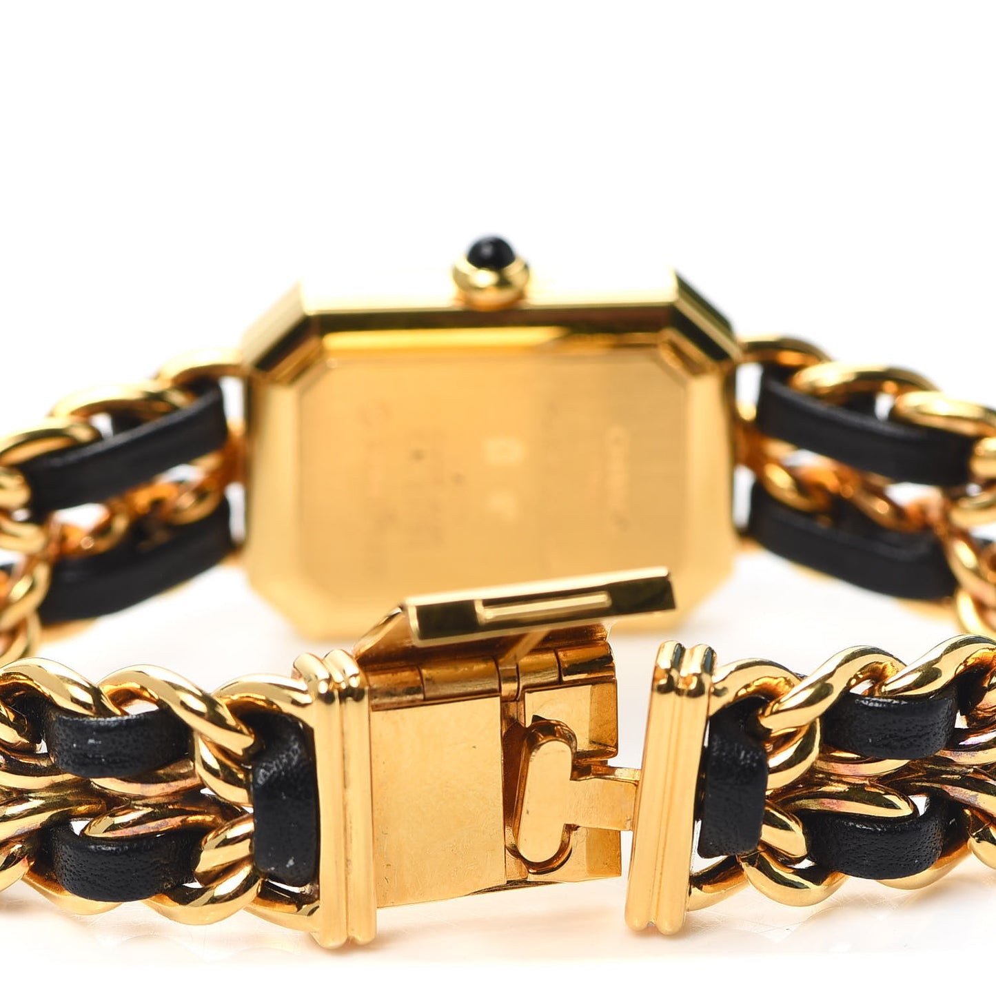 Stainless Steel Lambskin 20mm Chain Premiere Quartz Watch Gold M