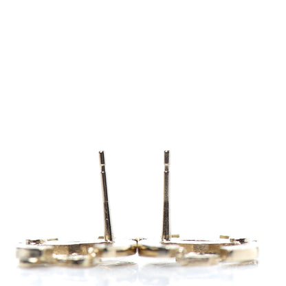 Chanel Crystal CC Forever Earrings Gold 3 of 4