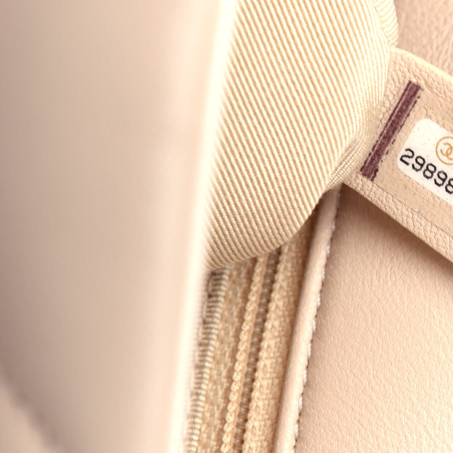 Chanel Lambskin Quilted Large Chanel 19 Flap Light Beige 7 of 10