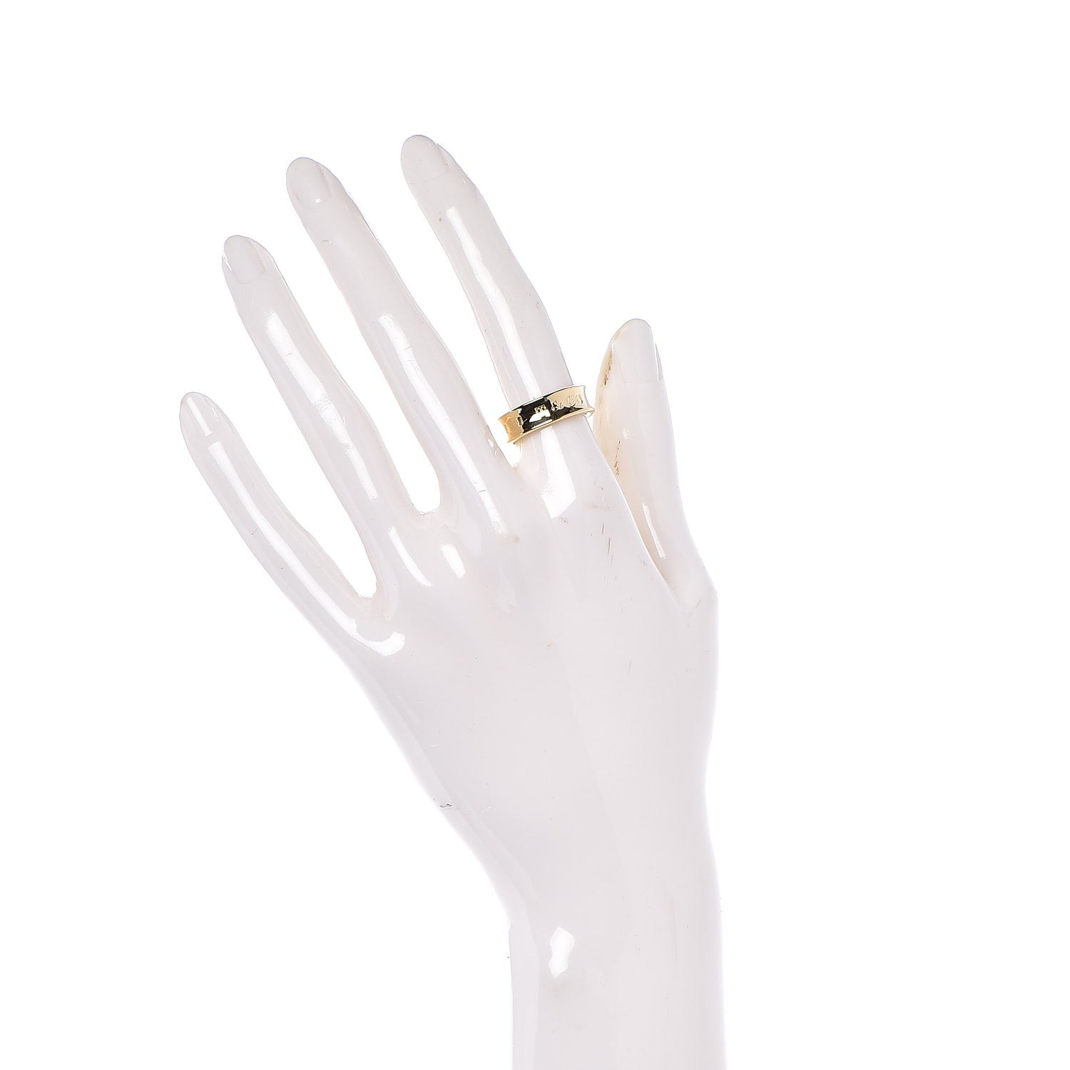 Tiffany 18K Yellow Gold 1837 Band Ring 50 5.5 2 of 5