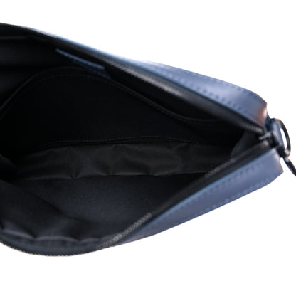 Louis Vuitton Calfskin Monogram Shadow Duo Messenger Navy Blue 4 of 9