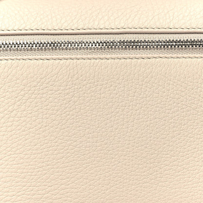 Loro Piana Grained Calfskin L19 Extra Pocket Pouch Whisper White 7 of 9