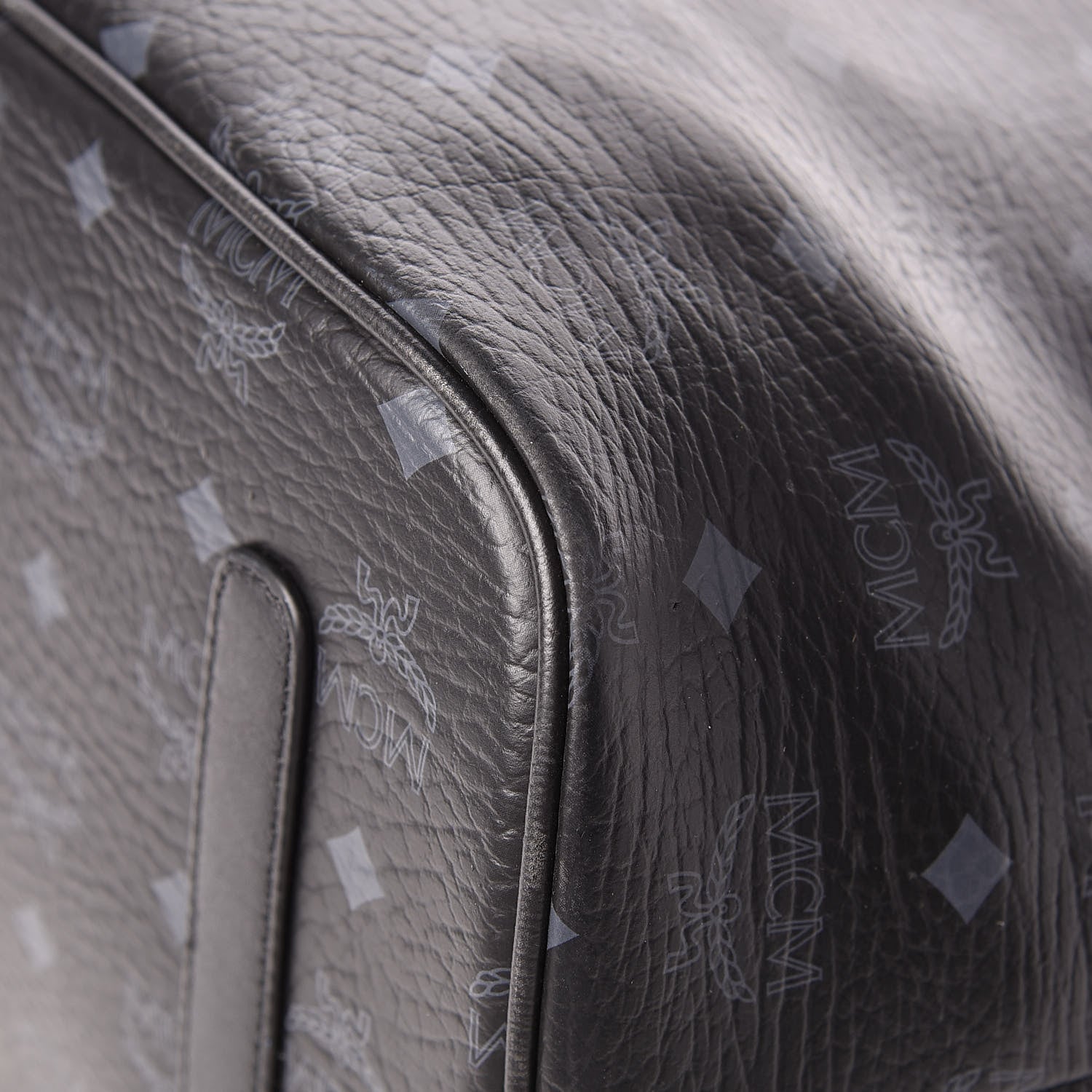MCM Visetos Large Liz Reversible Shopper Tote Black 16 of 22