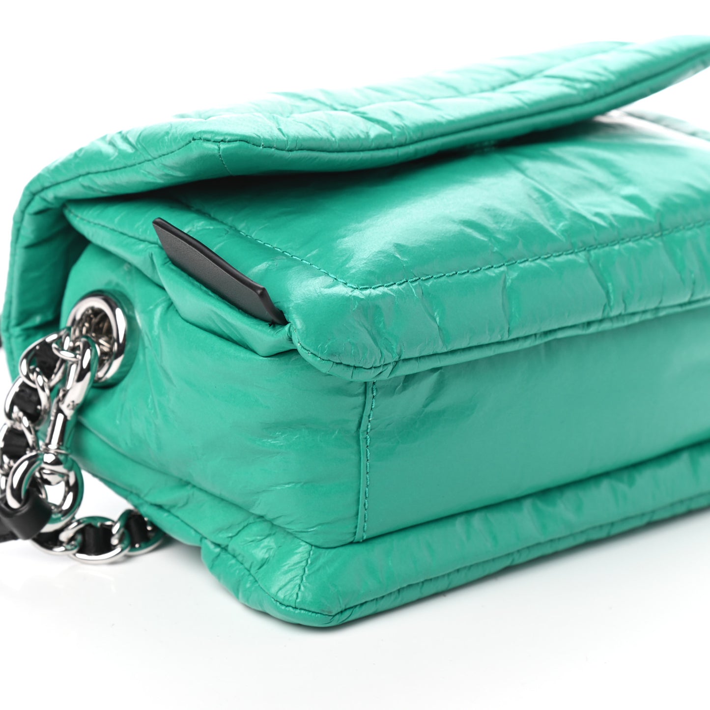 Lambskin The Mini Pillow Bag Emerald
