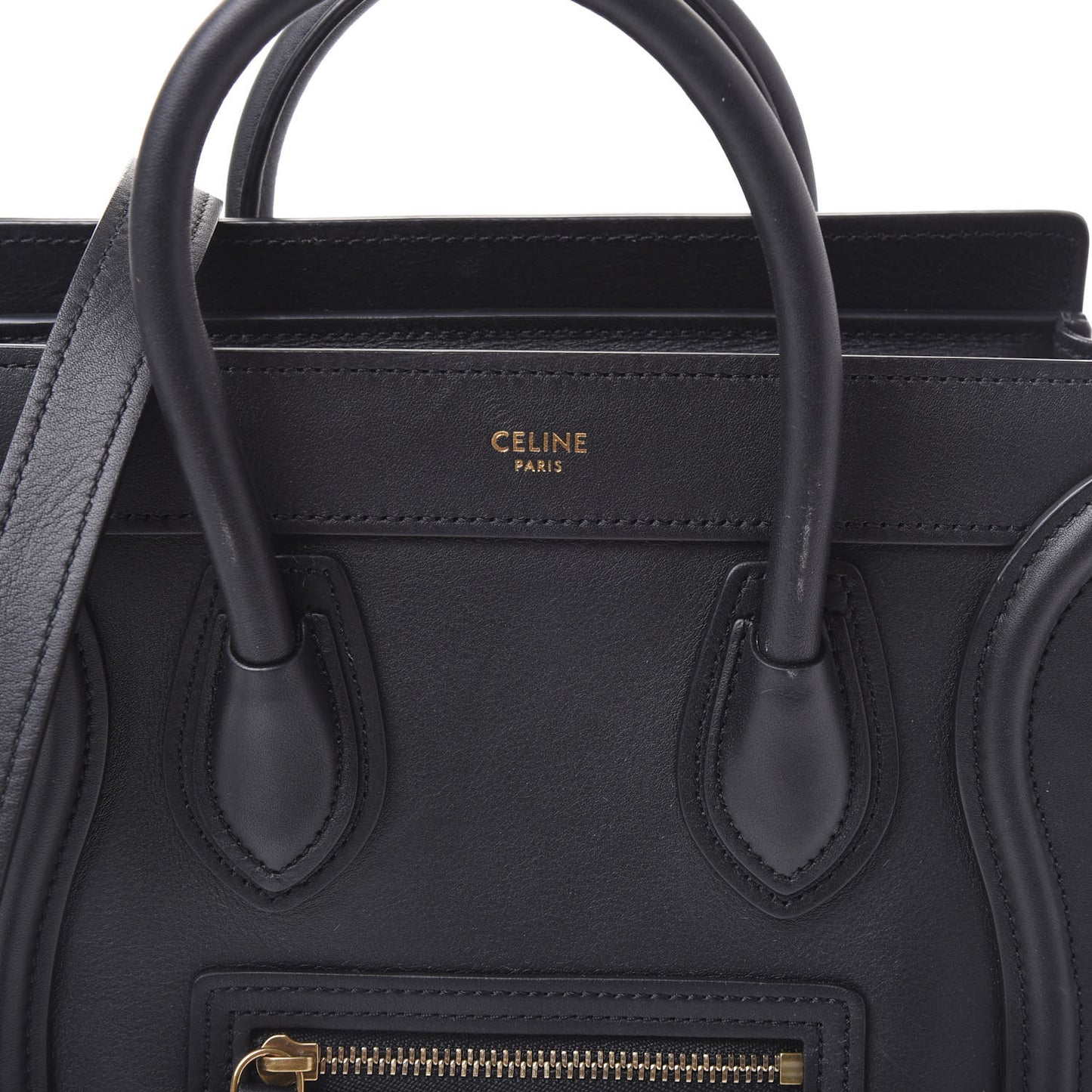 Smooth Calfskin Nano Luggage Black