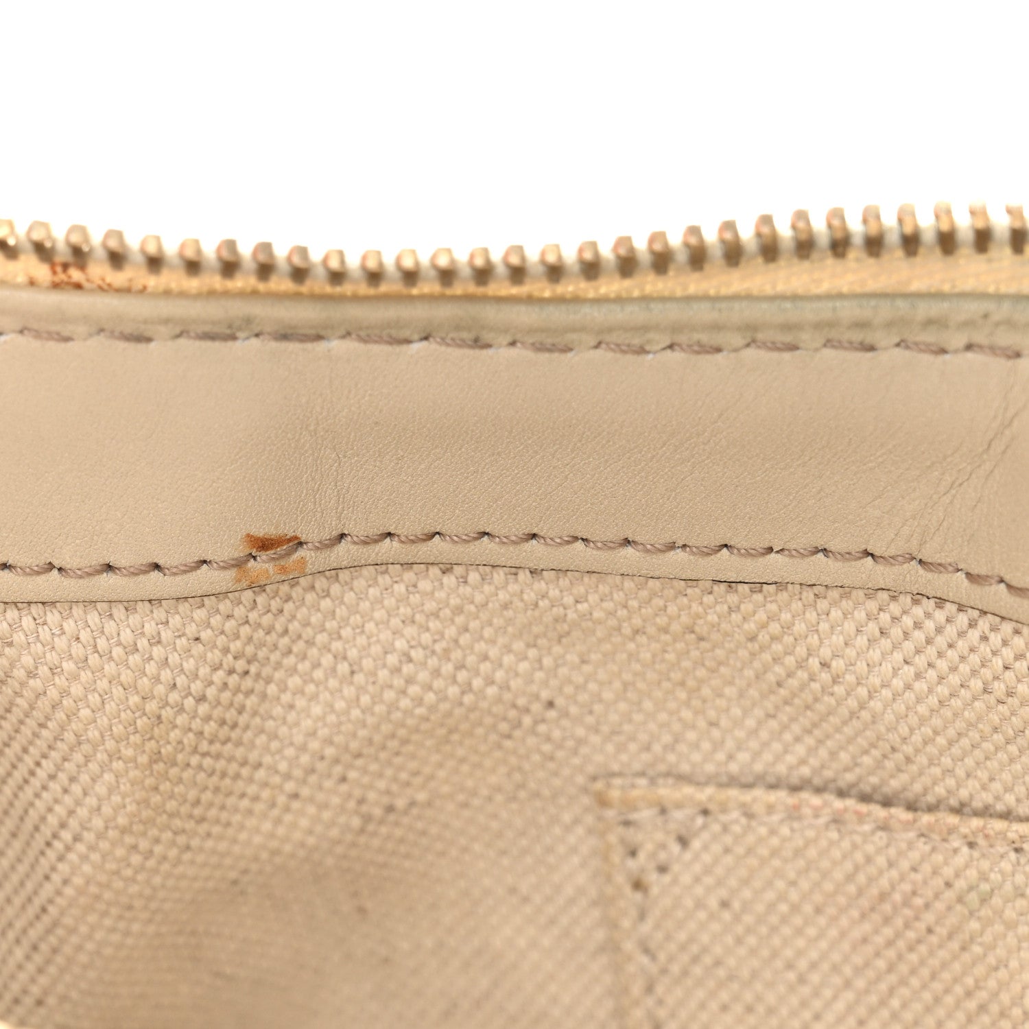 Gucci Guccissima Web Small Mayfair Bow Detail Shoulder Bag Beige Off White 11 of 13