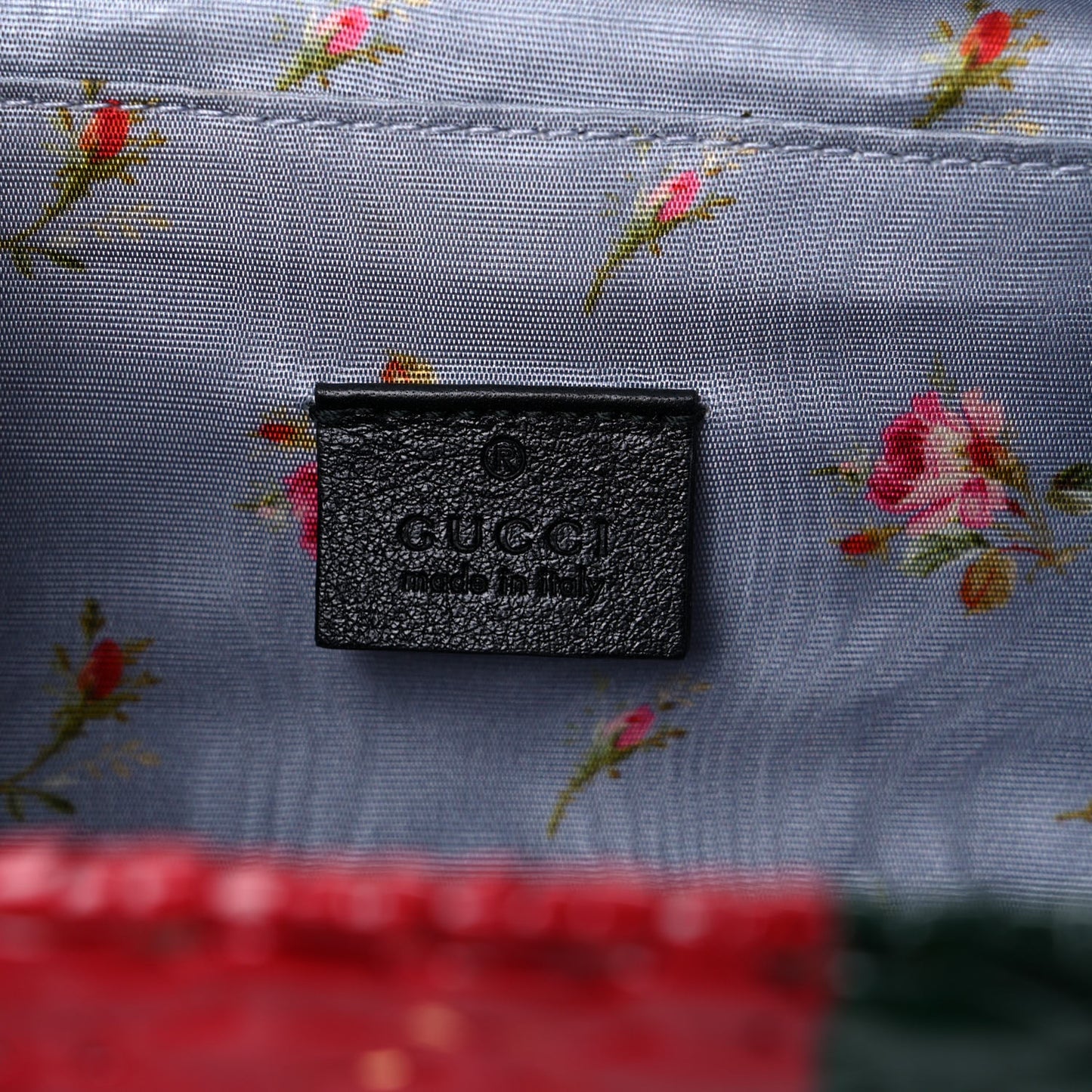 Glazed Wicker Stripe Mini Cestino Shoulder Bag Green