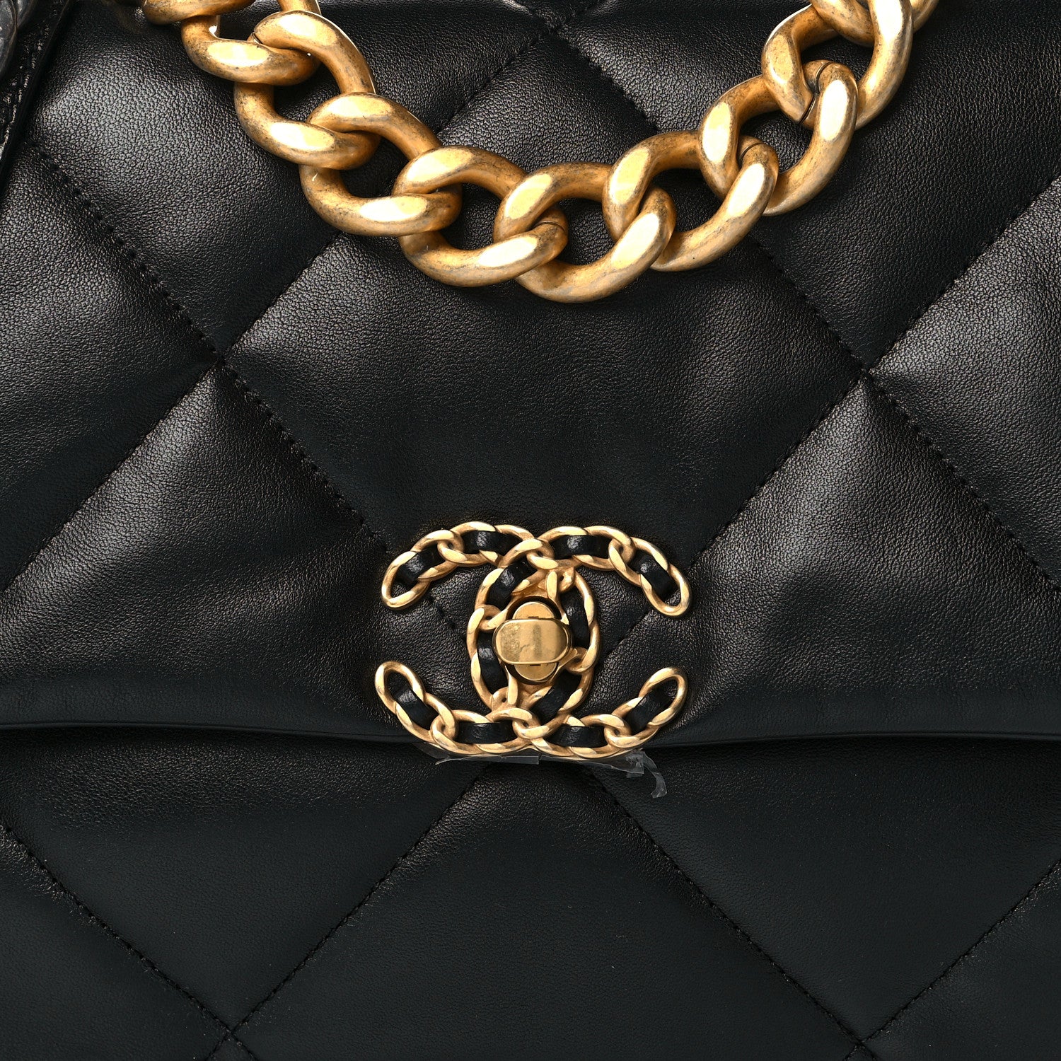 Chanel Lambskin Quilted Large Chanel 19 Flap Black 8 of 11