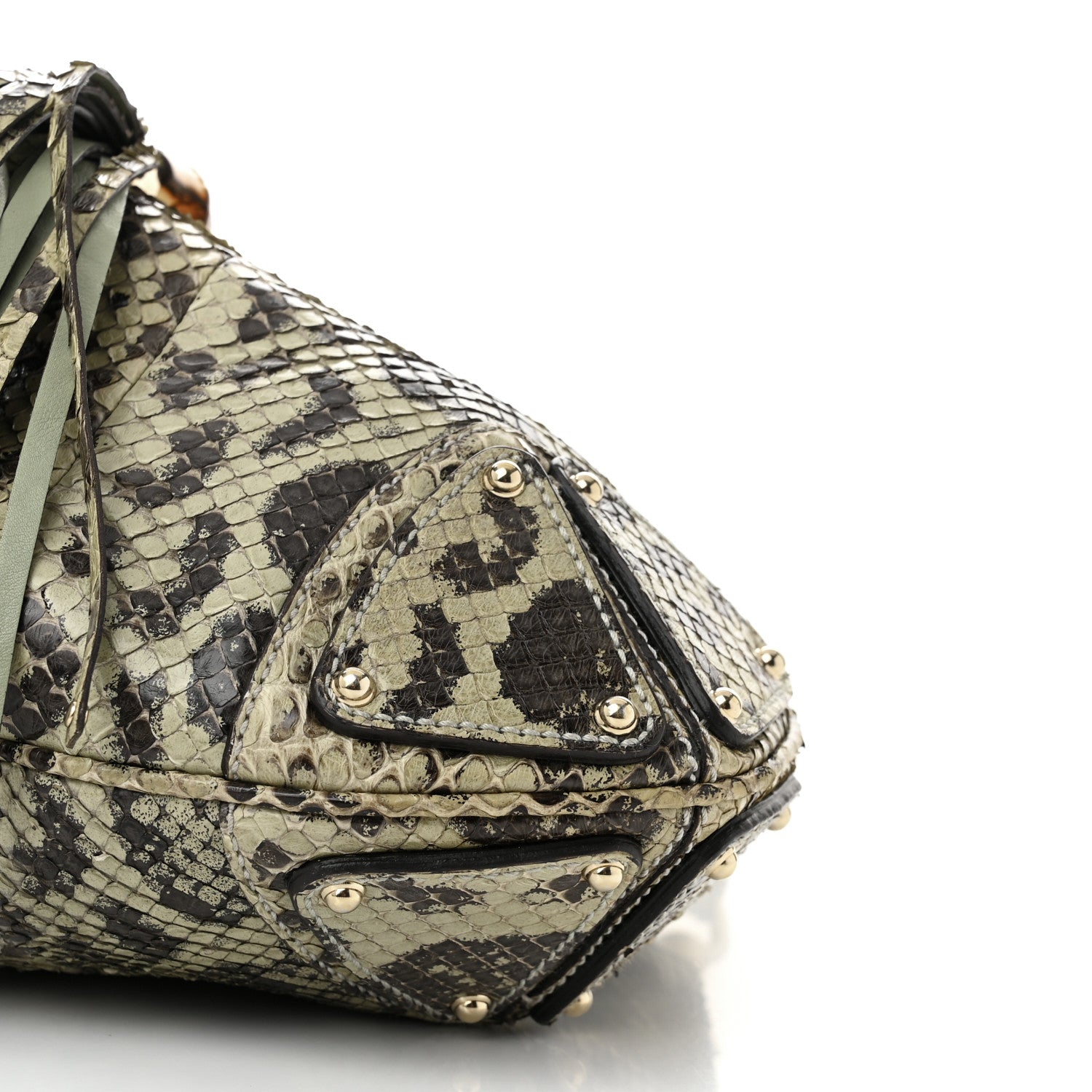 Gucci Python Medium Indy Top Handle Hobo Green Multicolor 10 of 10