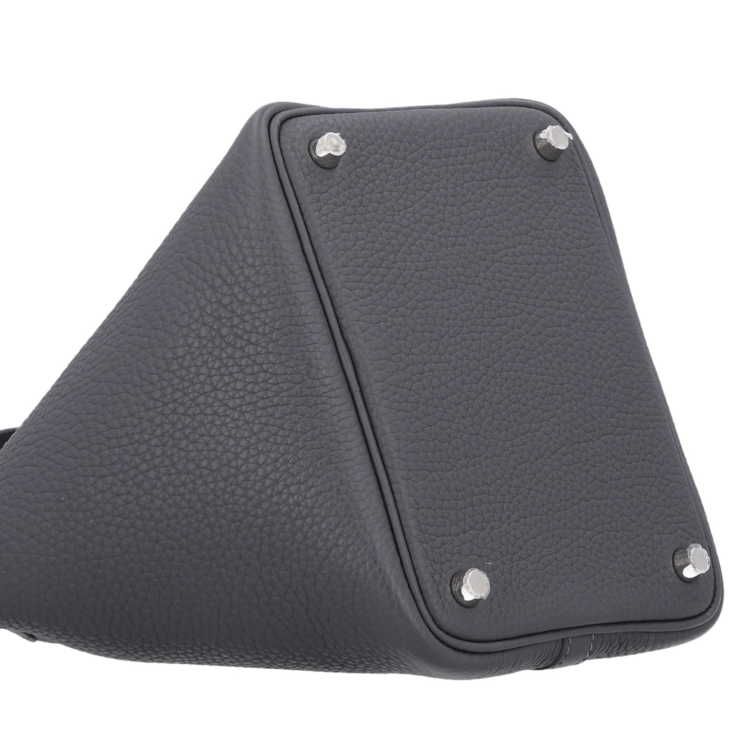 Hermes Taurillon Clemence Picotin Lock 18 PM Gris Meyer 9 of 10