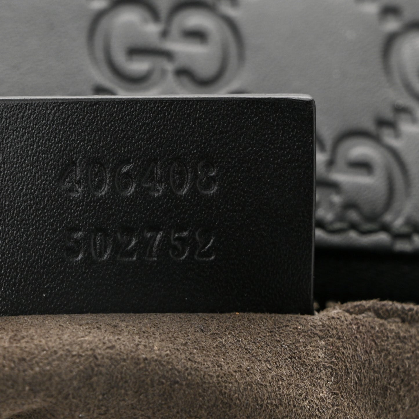 Guccissima Signature Medium Flat Messenger Bag Black