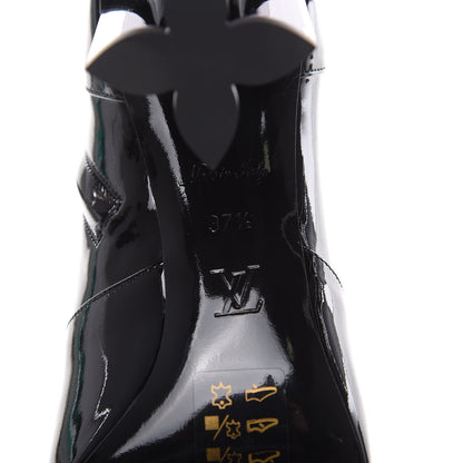 Louis Vuitton Patent Silhouette Ankle Boots 37.5 Black 6 of 7