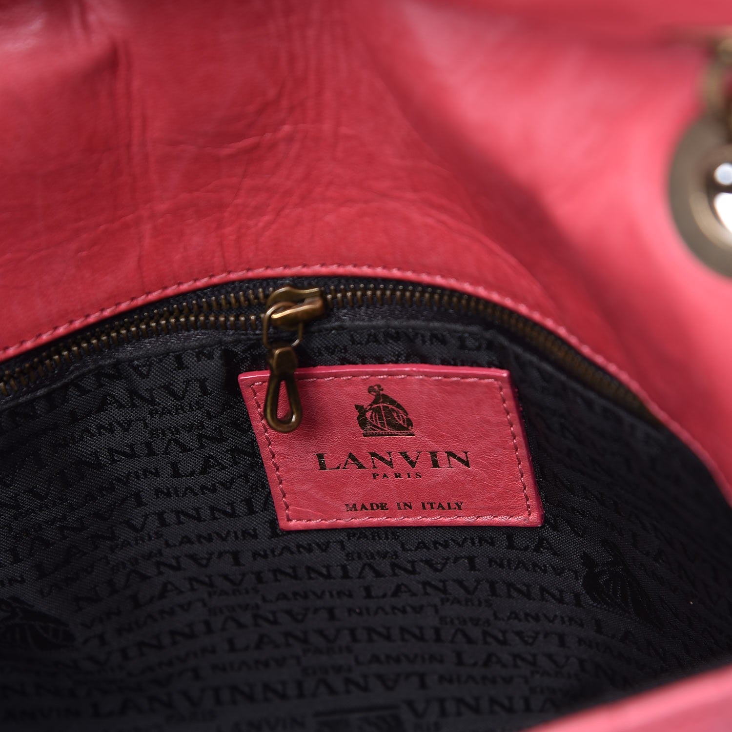 Lanvin Calfskin Quilted Large Happy Shoulder Bag Rose 6 of 10
