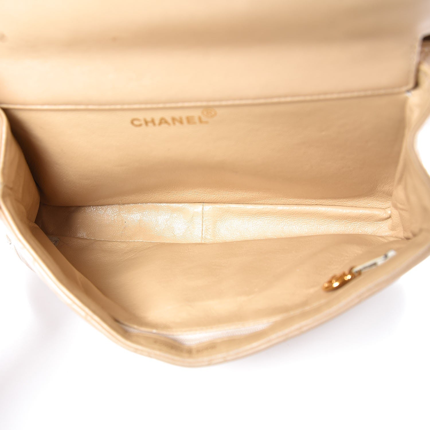Chanel Lambskin Quilted Medium Double Sided Flap Beige 6 of 18