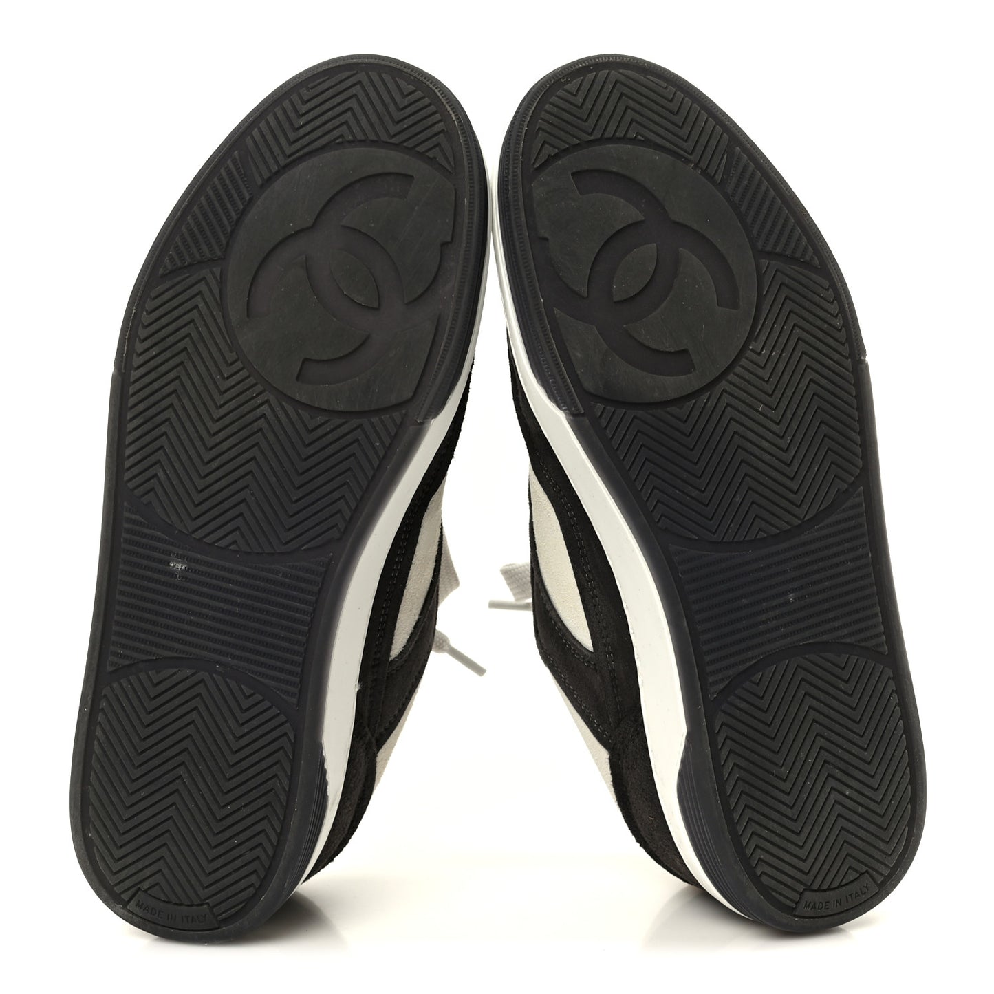 Suede Kidskin Womens CC Sneakers 37.5 Black White