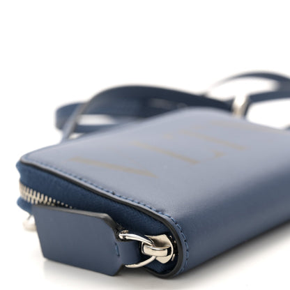 Valentino Garavani Calfskin VLTN Print Wallet Crossbody Bag Navy 5 of 7