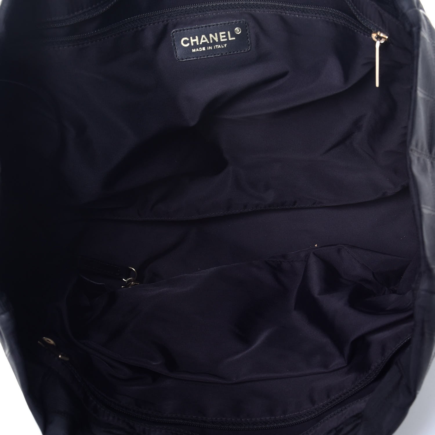 Chanel Nylon Medium Travel Tote Black 5 of 9