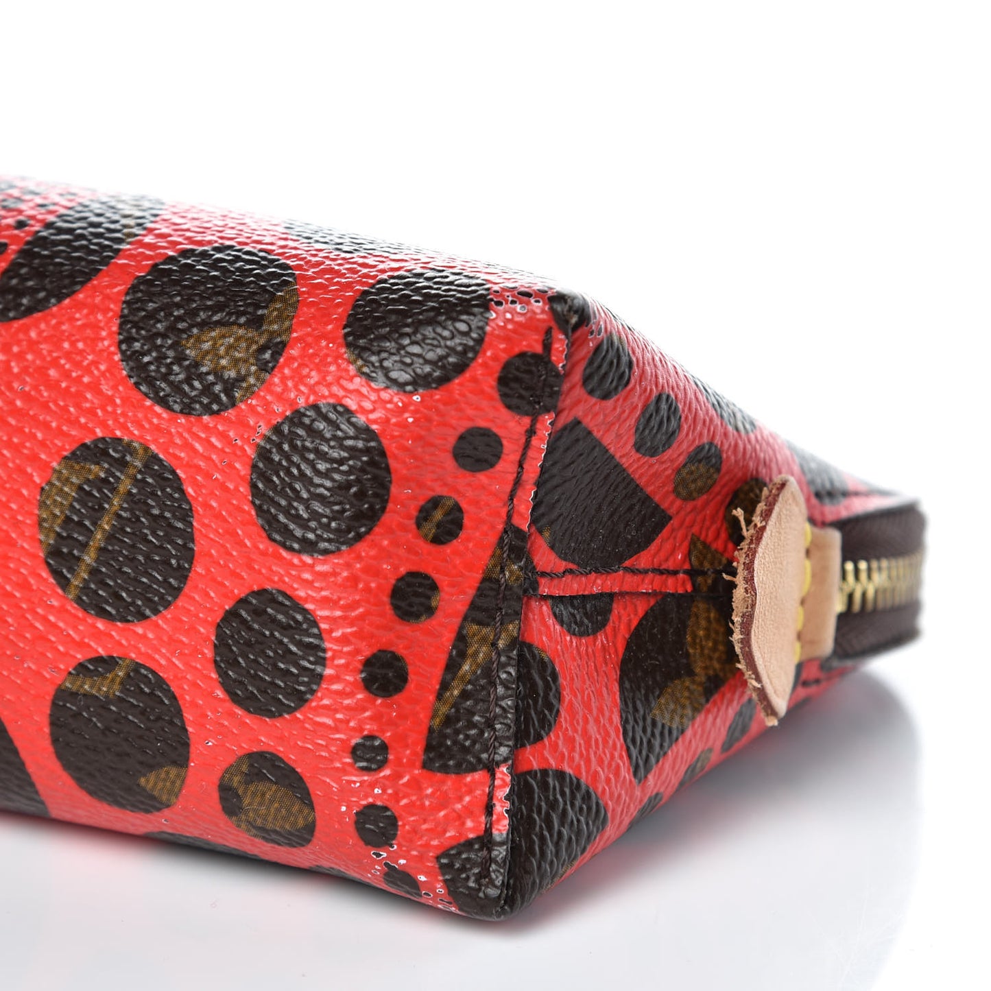 Monogram Kusama Pumpkin Dots Cosmetic Pouch Red