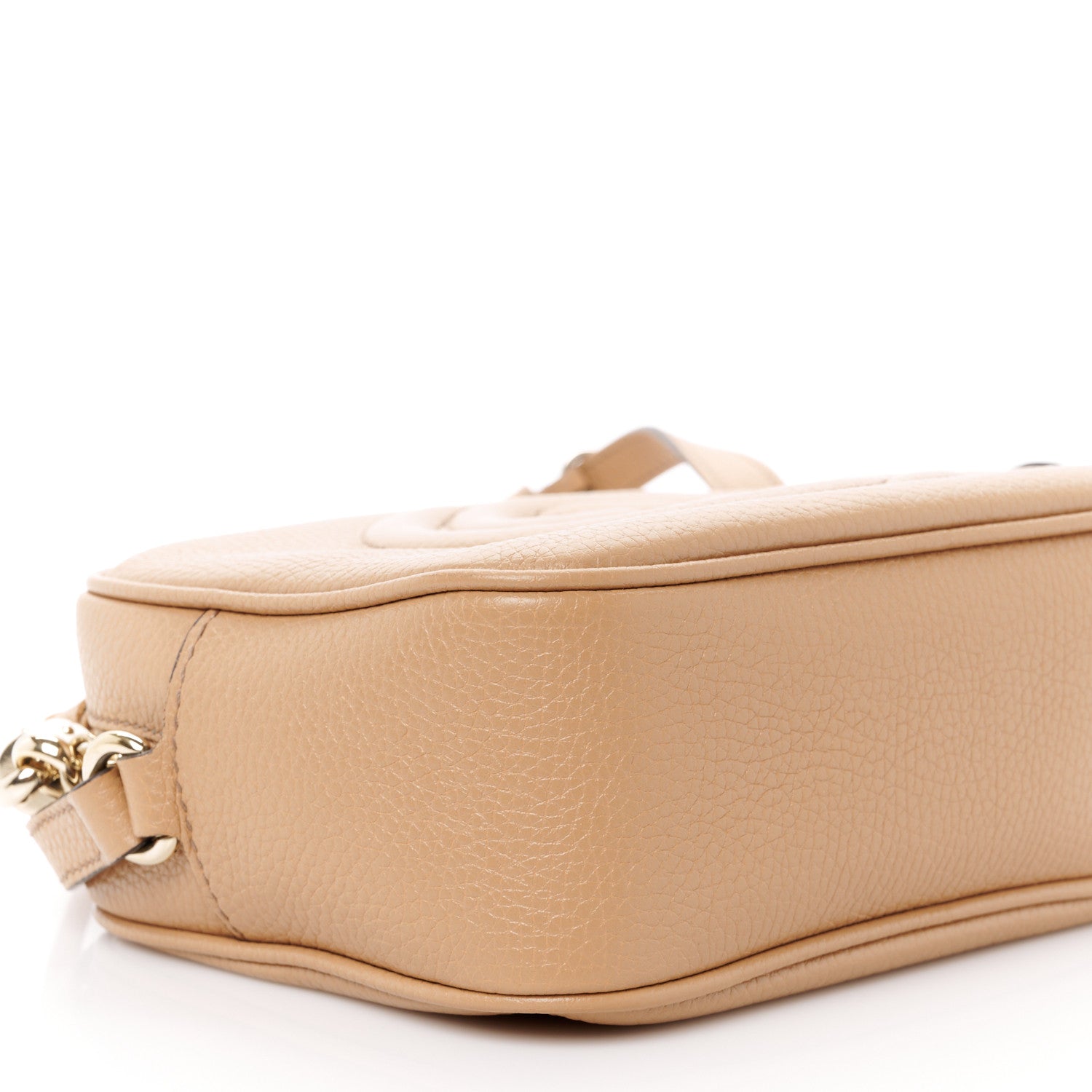 Gucci Pebbled Calfskin Small Soho Disco Bag Camelia 10 of 11