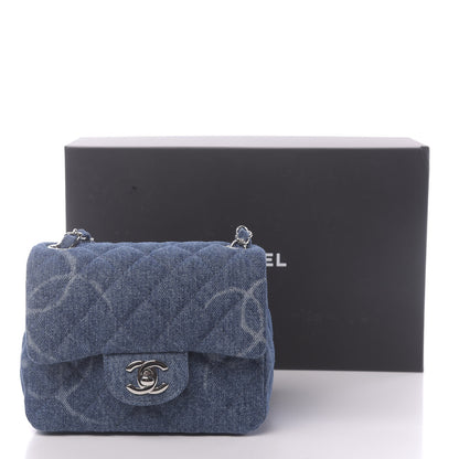 Chanel Denim CC Quilted Mini Square Flap Blue 11 of 11
