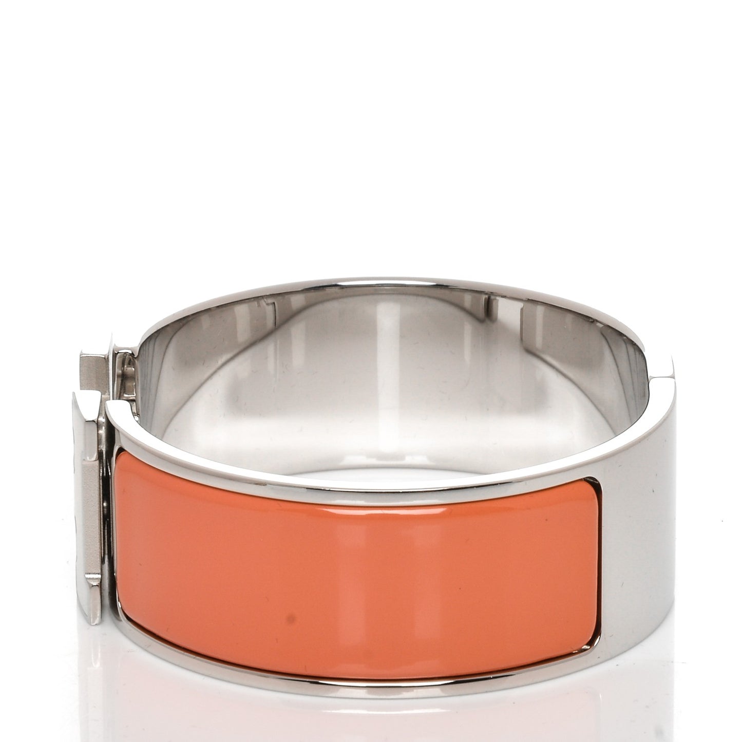 Enamel Wide Clic Clac H Bracelet GM Orange Fruite