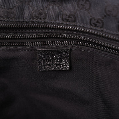 Gucci GG Monogram Medium Web Handle Bucket Tote Black 6 of 9