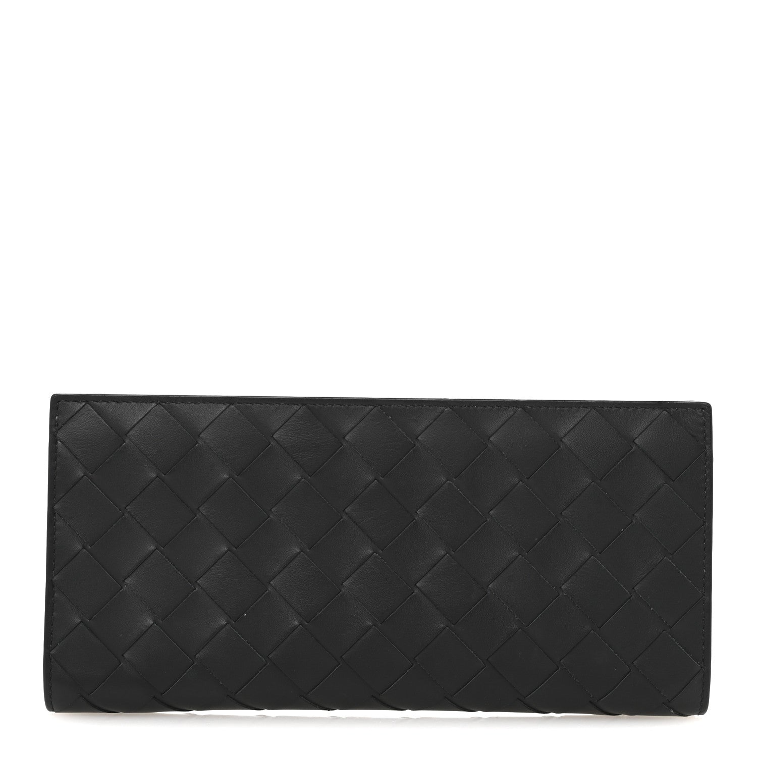 Bottega Veneta Nappa Intrecciato Zip Wallet Black 1 of 9