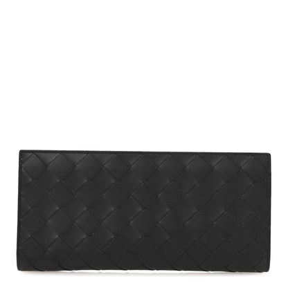 Bottega Veneta Nappa Intrecciato Zip Wallet Black 1 of 9