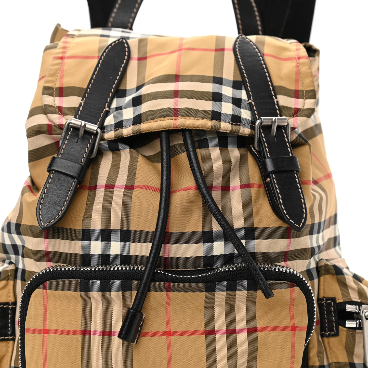 Burberry Nylon Vintage Check Medium Rucksack Backpack Antique Yellow 8 of 15