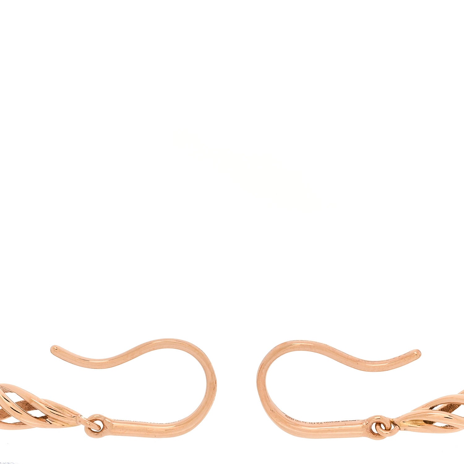 Tiffany 18K Rose Gold Paloma's Venezia Luce Drop Earrings 3 of 4