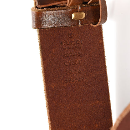 Gucci Faded Calfskin Double G 40mm Belt 70 28 Cuir 5 of 6