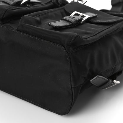 Prada Tessuto Nylon Saffiano Small Backpack Black 8 of 8