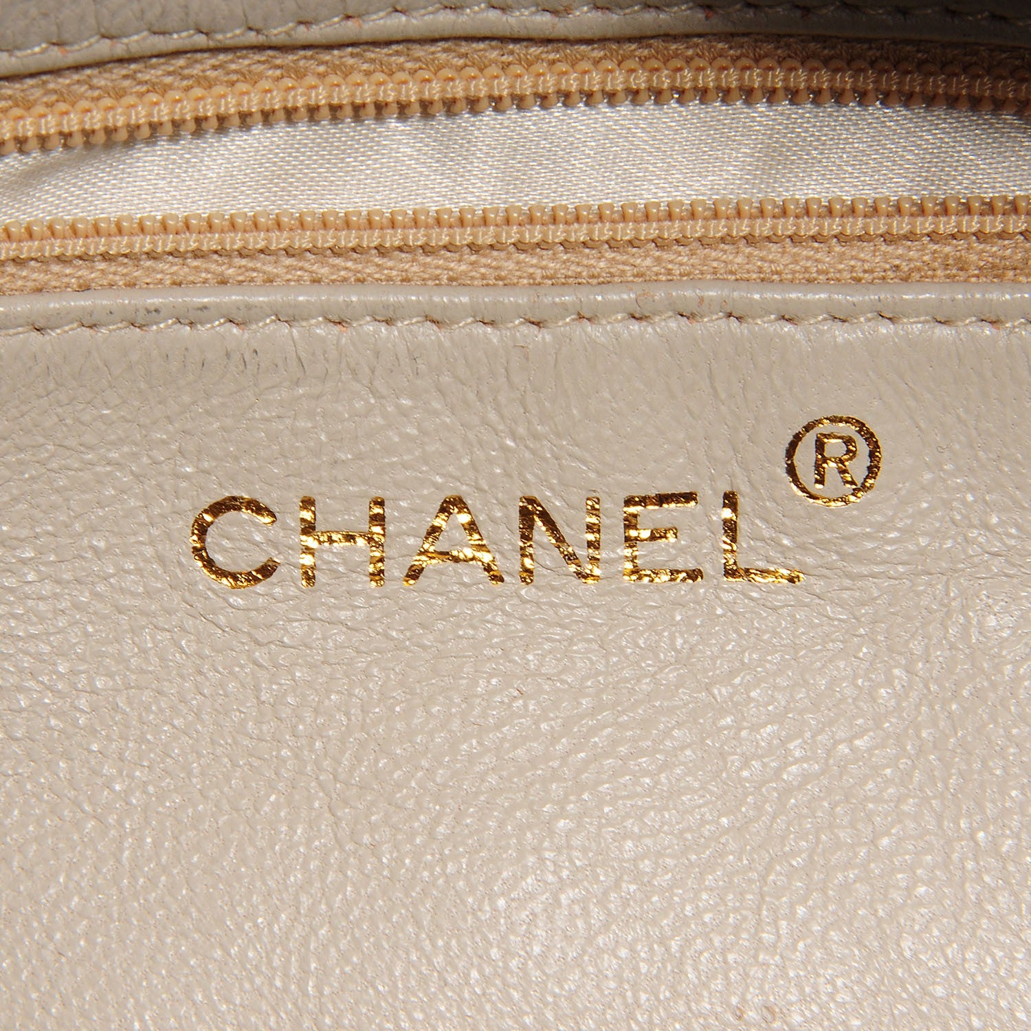 Chanel Lambskin Quilted Tassel Drawstring Pouch Beige 6 of 8