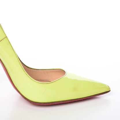 Christian Louboutin Patent So Kate 120 Pumps 38 Neon Yellow 13 of 27