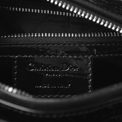 Christian Dior Patent Cannage Medium Lady Dior Black 6 of 7