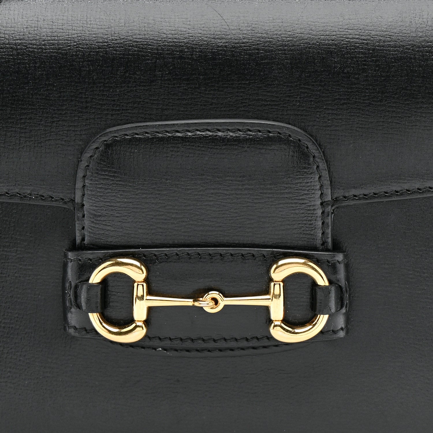 Gucci Azalea Calfskin Web Mini Horsebit 1955 Shoulder Bag Black