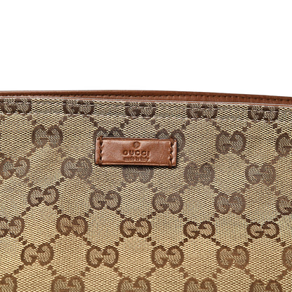 Gucci Monogram Large Flat Messenger Bag Brown 12 of 12