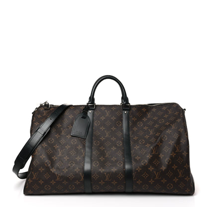 Louis Vuitton Monogram Macassar Keepall Bandouliere 55 1 of 7