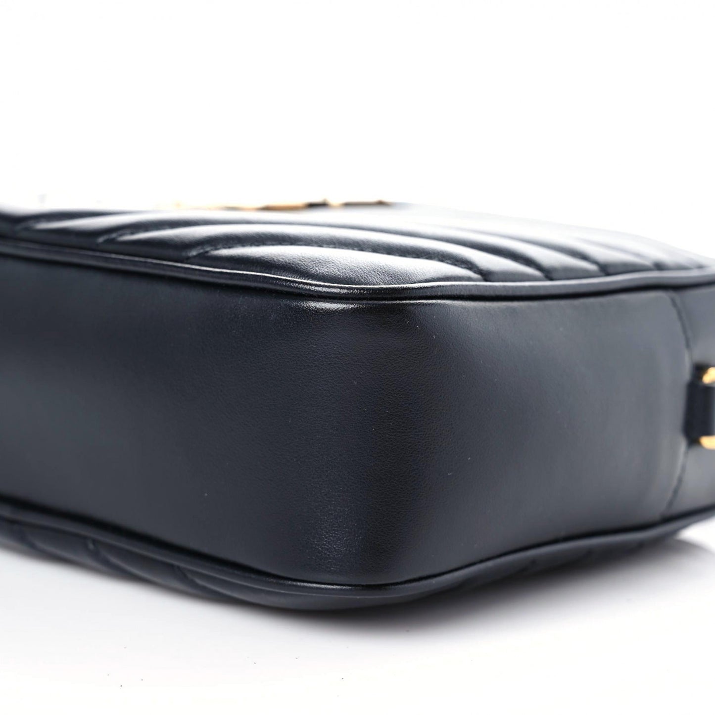 Calfskin Matelasse Monogram Lou Camera Bag Black