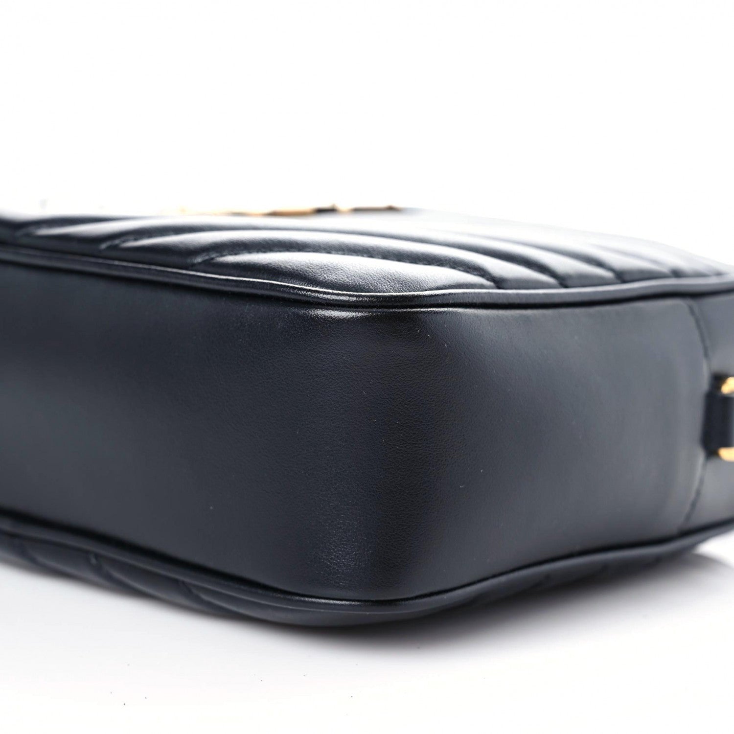 Saint Laurent Calfskin Matelasse Monogram Lou Camera Bag Black 10 of 11