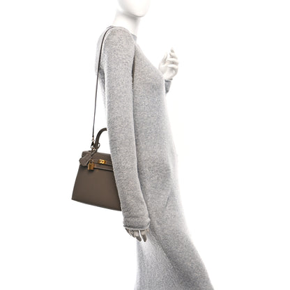 Hermes Epsom Kelly Sellier 25 Etoupe 2 of 11