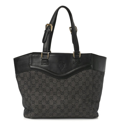 Gucci Monogram Crest Tote Black 1 of 14