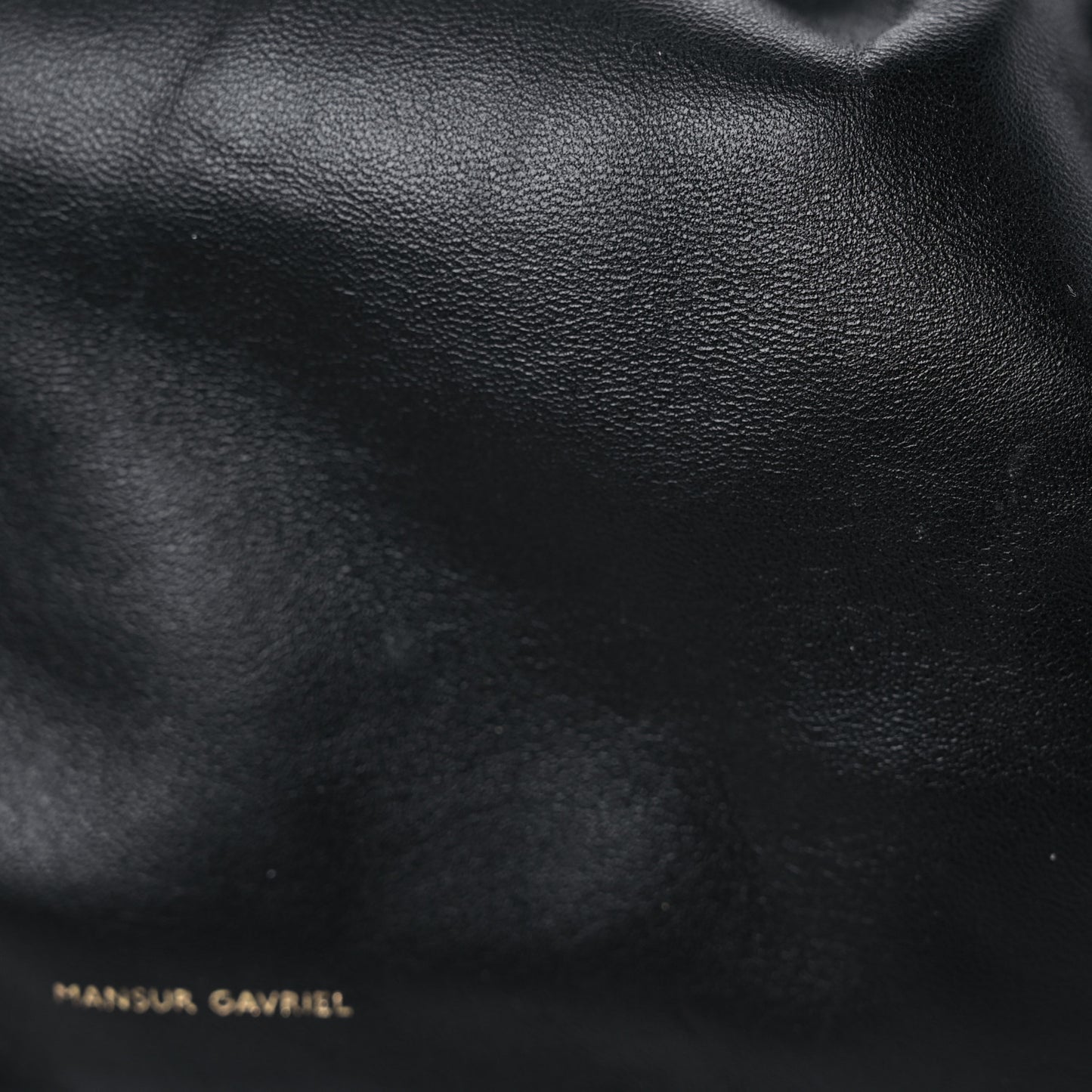 Lambskin Mini Cloud Clutch Black Flamma