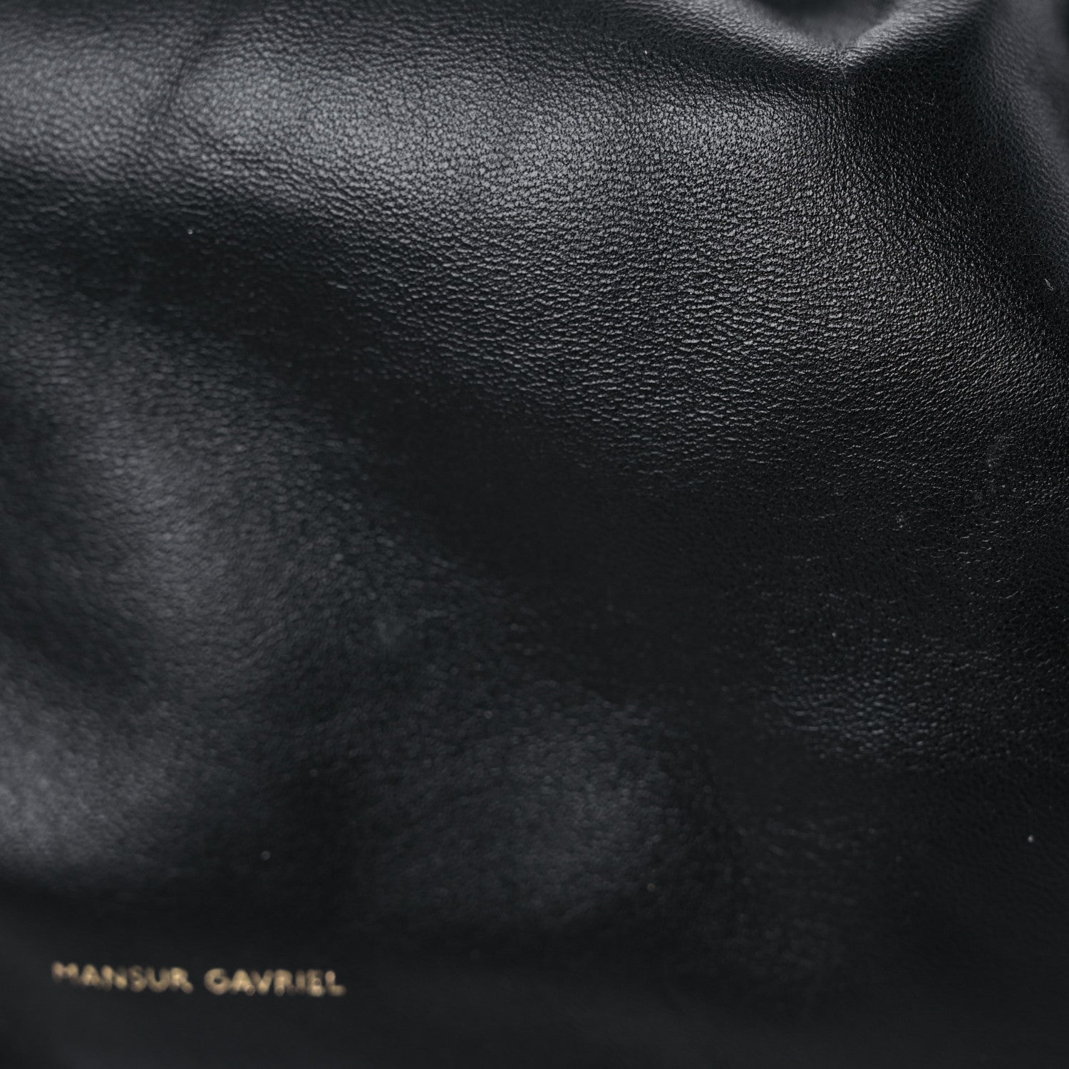 Mansur Gavriel Lambskin Mini Cloud Clutch Black Flamma 12 of 13