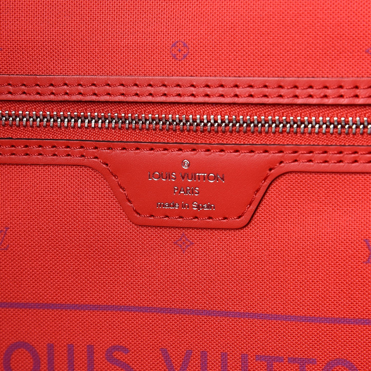 Monogram Escale Neverfull MM Rouge