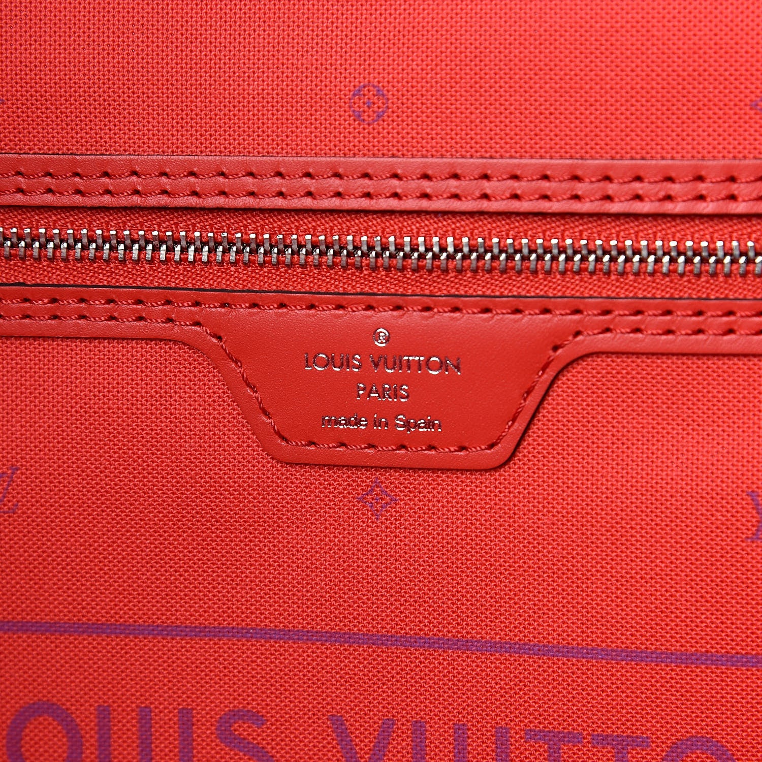 Louis Vuitton Monogram Escale Neverfull MM Rouge 6 of 10