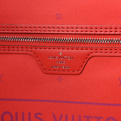 Louis Vuitton Monogram Escale Neverfull MM Rouge 6 of 10